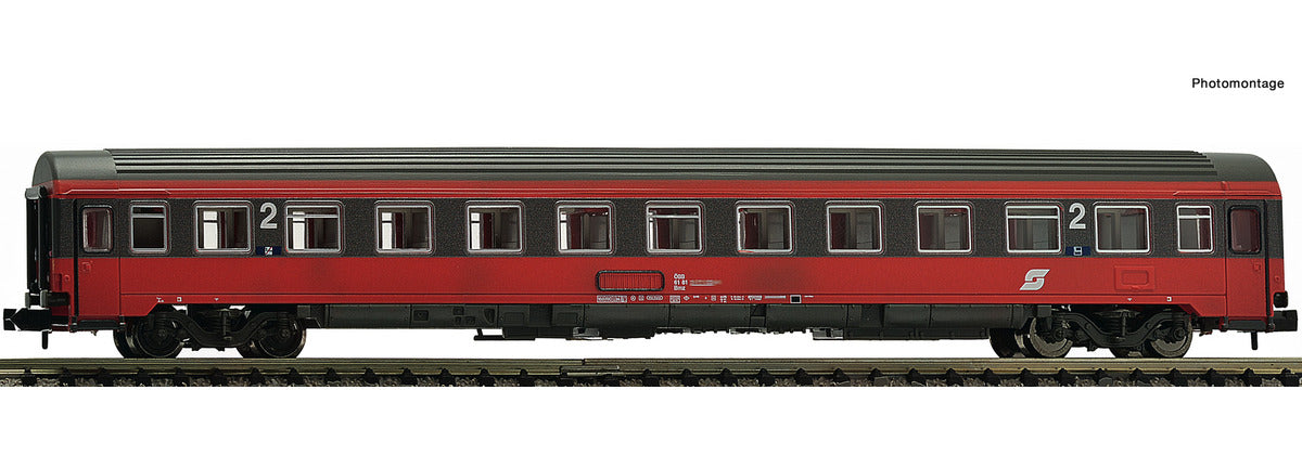 Fleischmann OBB Bmz EC16 Max Reinhardt 2nd Class Eurofima Coach V FM814511 N Gauge