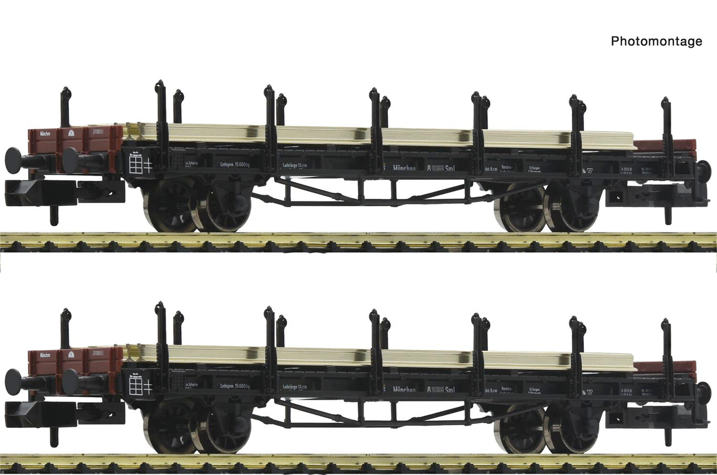Fleischmann 823607 DRB Rail Transportation Wagon Set (2) II N Gauge