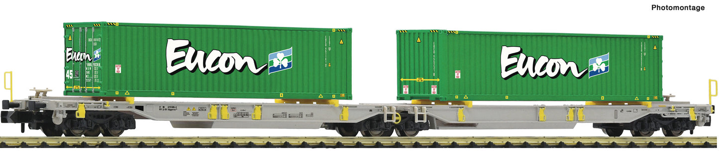 Fleischmann AAE Sdggmrs/T2000 Dbl Pocket Wagon w/Eucon Load VI FM825028 N Gauge