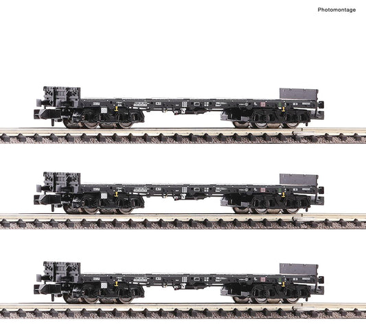 Fleischmann 826710 DBAG Flat Wagon Set (3) VI N Gauge