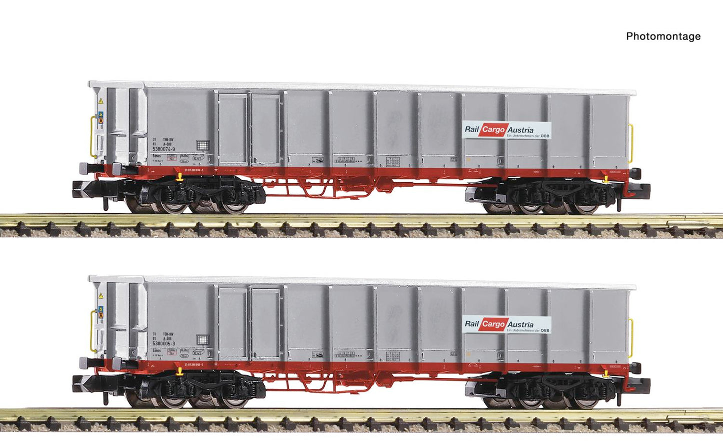 Fleischmann 830256 OBB Gondola Set (2) VI N Gauge