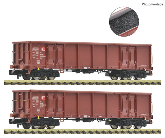 Fleischmann DBAG Eans Gondola w/Coal Load Set (2) VI FM830257 N Gauge