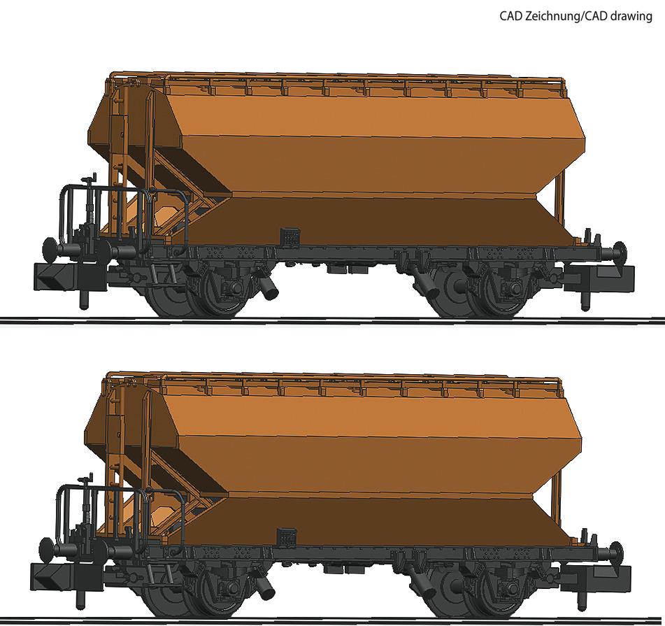 Fleischmann 830310 BLS Grain Silo Wagon Set (2) III N Gauge