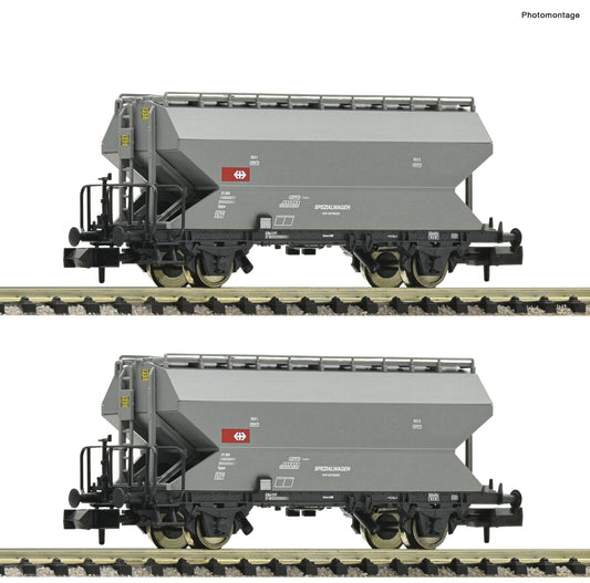Fleischmann SBB Tgpps Grain Silo Hopper Wagon Set (2) VI N Gauge FM831313