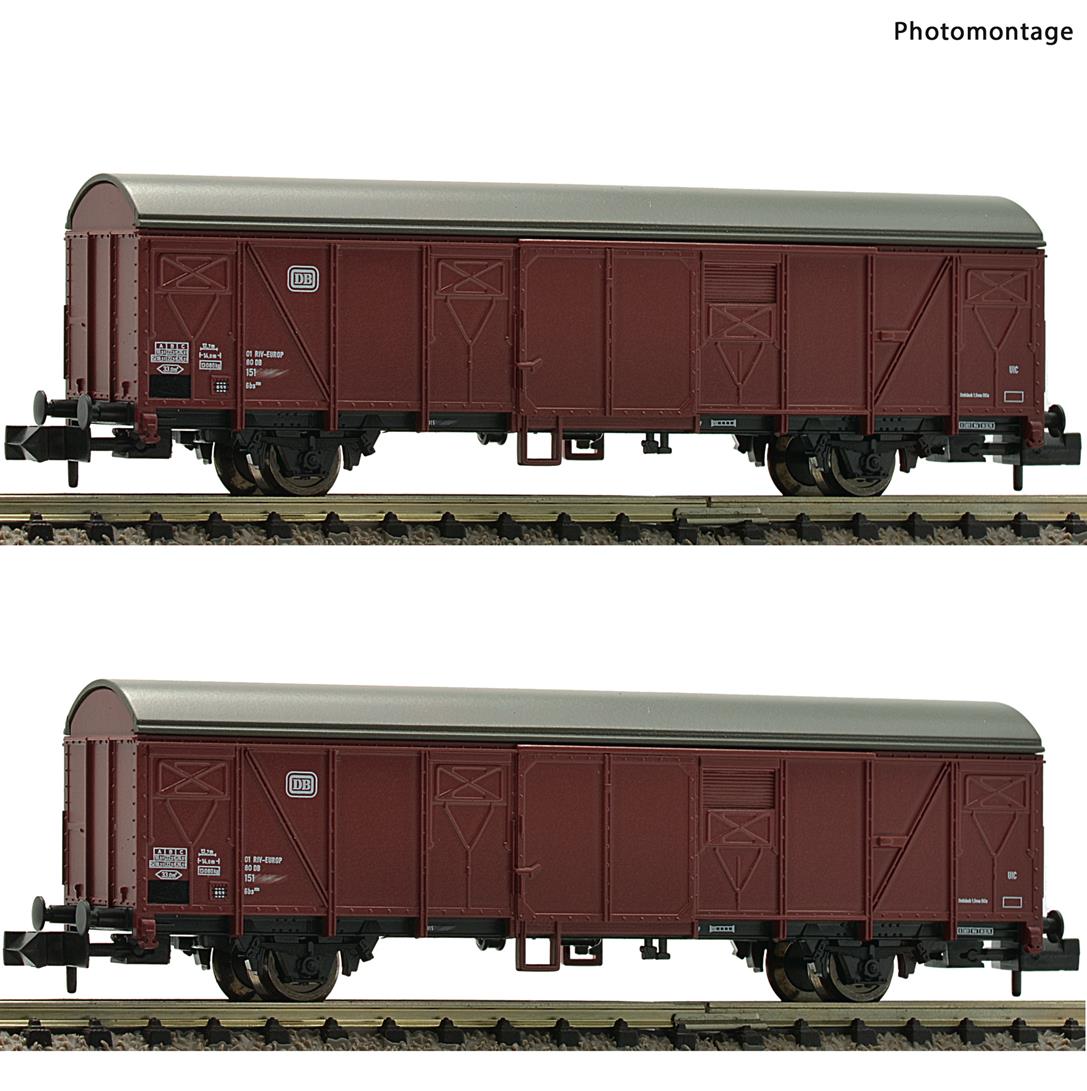 Fleischmann 831514 DB Covered Goods Wagon Set (2) IV N Gauge