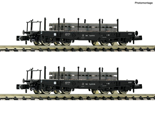 Fleischmann 845607 OBB Heavy Duty Flat Wagon Set (2) III N Gauge