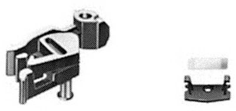 Fleischmann Profi Coupling Flat Centre Spring/Cover Plate/Short Lug N Gauge