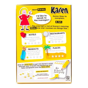 Karen Party Board Game - Age 14+ - 3-10 Players - 30-45min