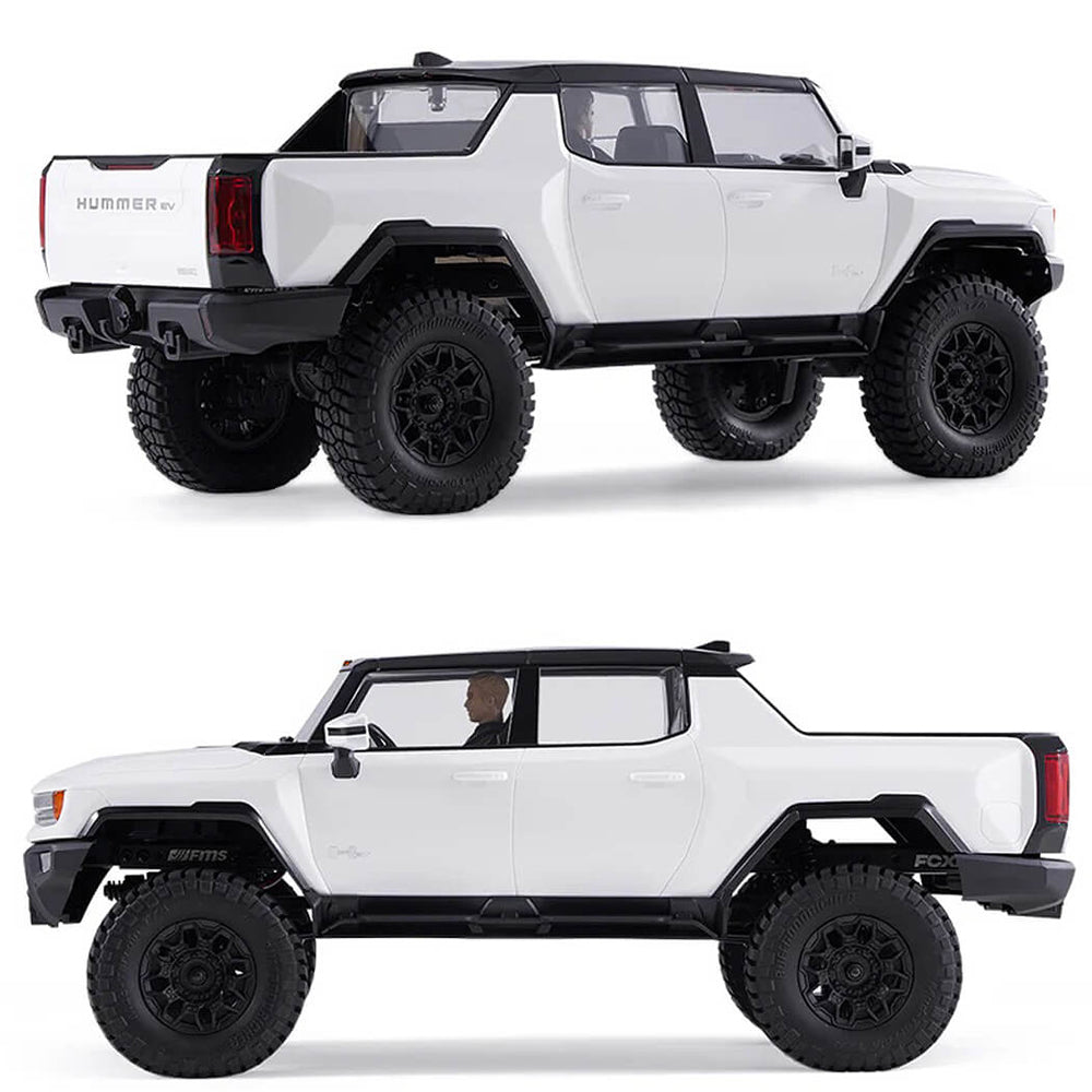 FMS FCX18 Hummer EV RTR 1:18 Truck - White