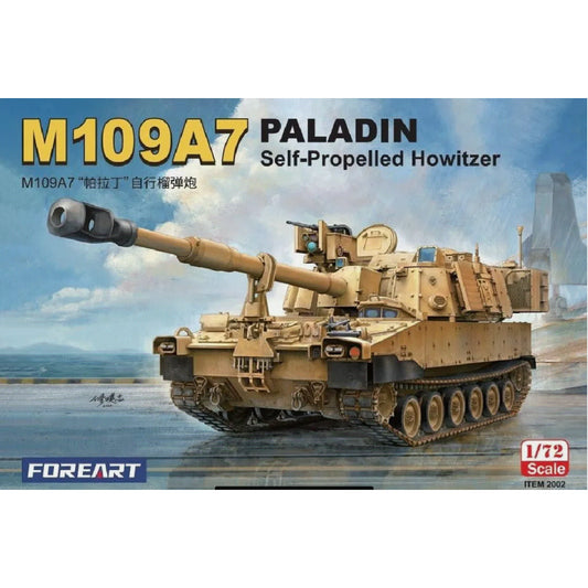 Fore Hobby 2002 M109A7 Paladin Self-Propelled Howitzer 1:72 Model Kit