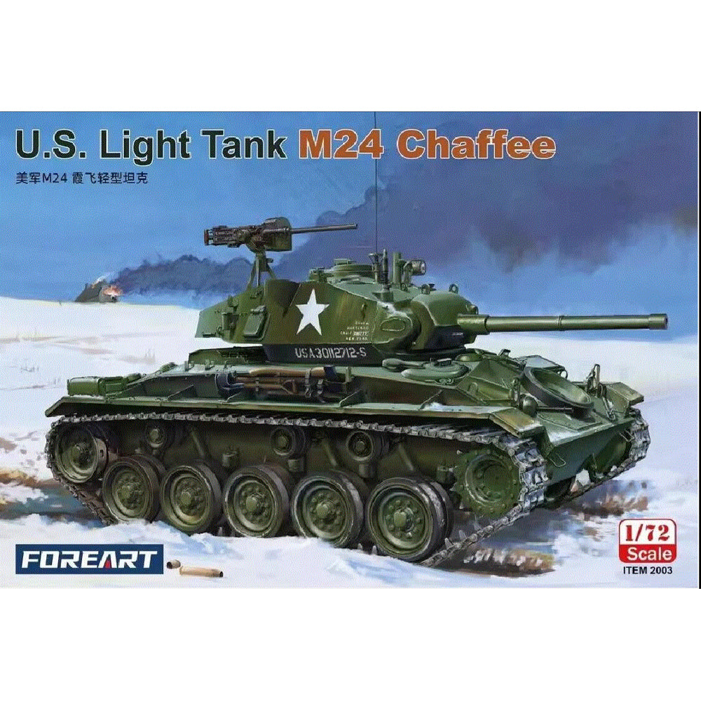 Fore Hobby 2003 M24 Chaffee US Light Tank 1:72 Model Kit