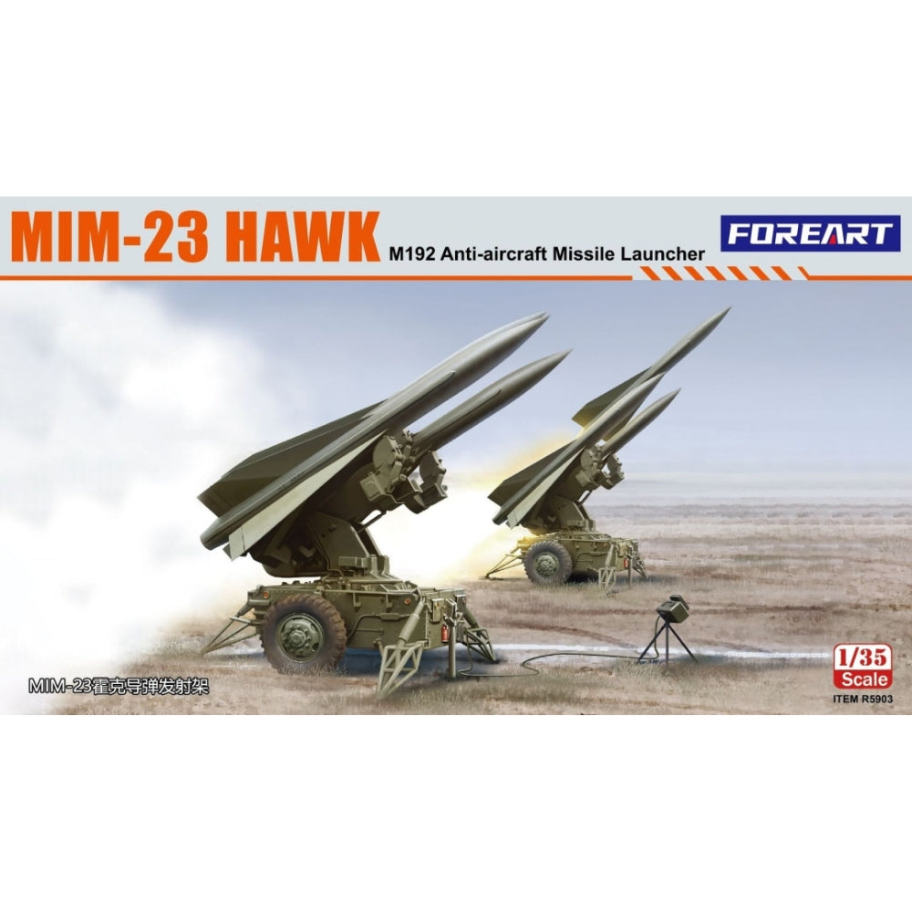 Foreart R5903 MIM-23 Hawk M192 Anti-aircraft Missile Launcher 1:35 Model Kit