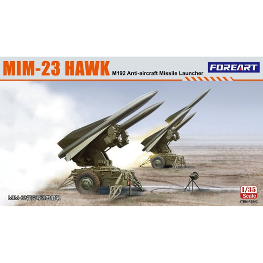 Foreart R5903 MIM-23 Hawk M192 Anti-aircraft Missile Launcher 1:35 Model Kit