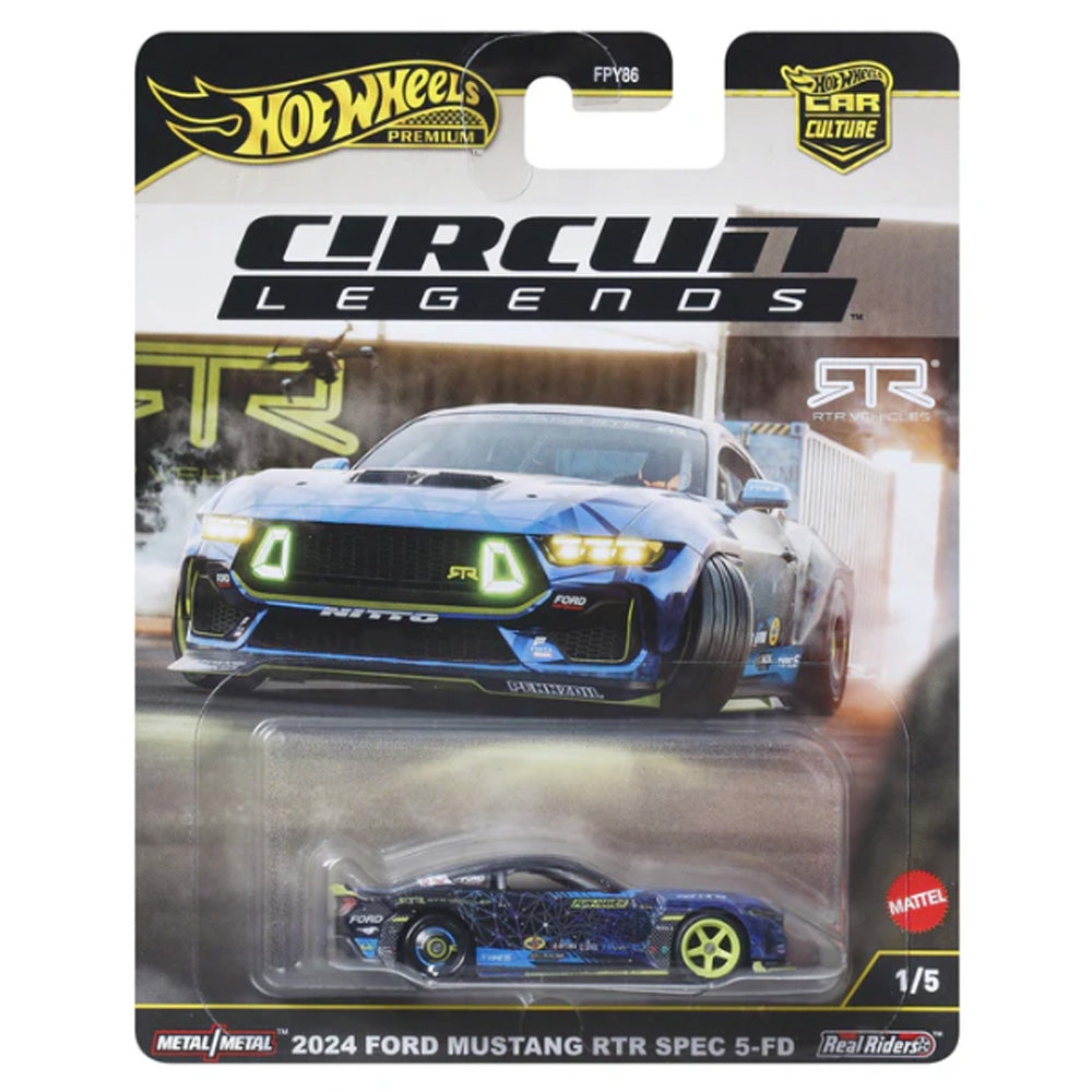 Hot Wheels Car Culture: Circuit Legends 1/5 '24 Ford Mustang RTR Spec 5-FD JBK48
