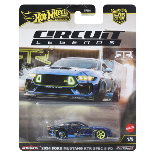 Hot Wheels Car Culture: Circuit Legends 1/5 '24 Ford Mustang RTR Spec 5-FD JBK48