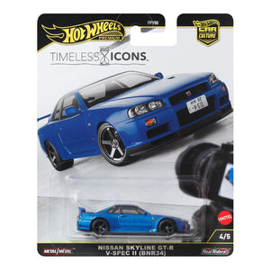 Hot Wheels Car Culture Timeless Icons 4/5: Nissan Skyline GT-R V-Spec II JBK92