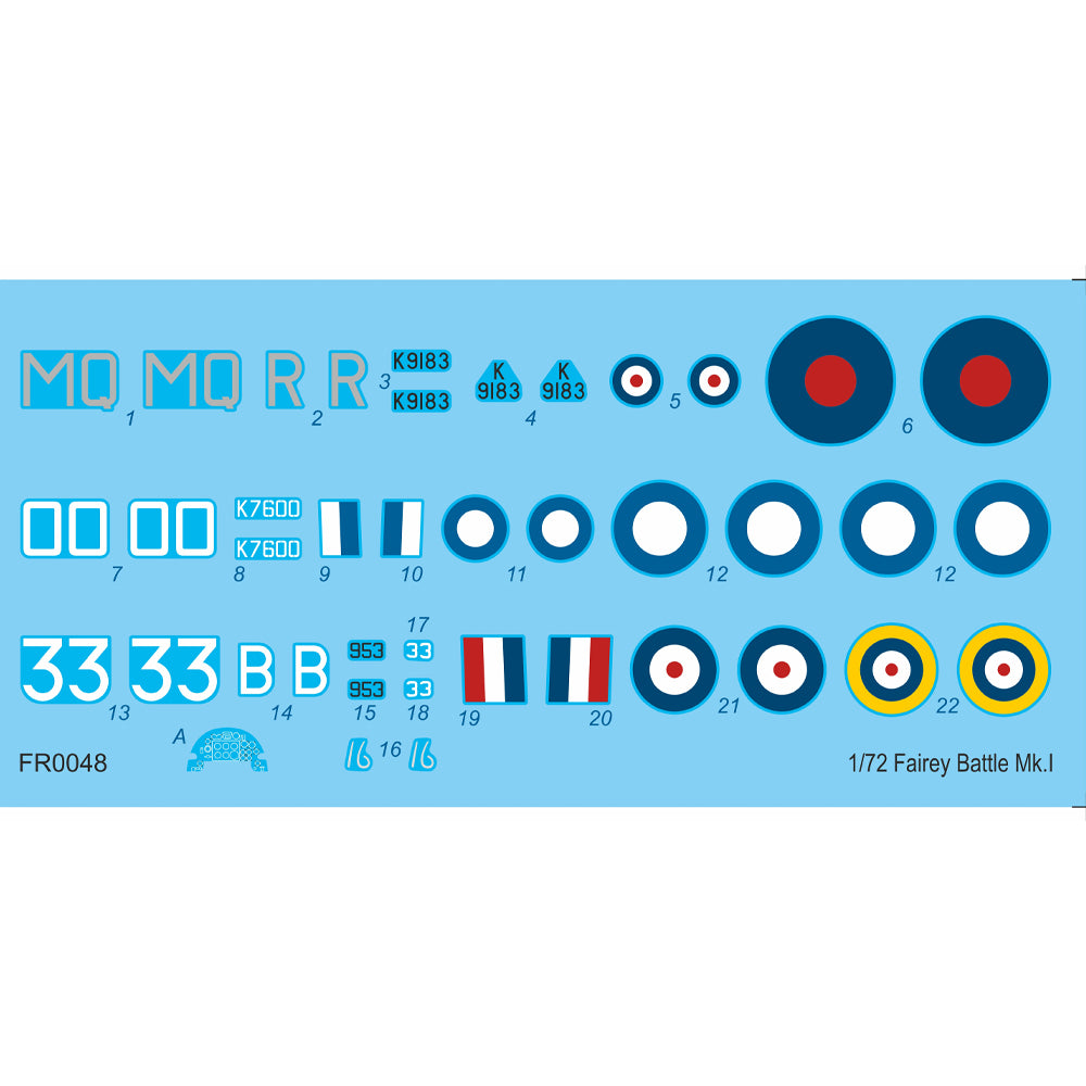 Frrom-Azur FR0048 Fairey Battle Mk.I 'AASF' 1:72 Model Kit