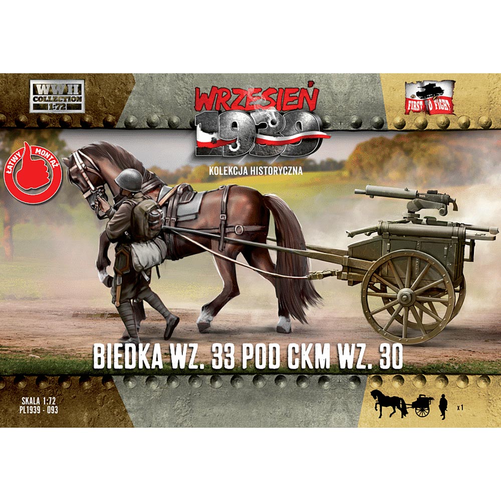 First to Fight 093 Biedka wz.33 Pod CKM wz.30 1:72 Plastic Model Kit