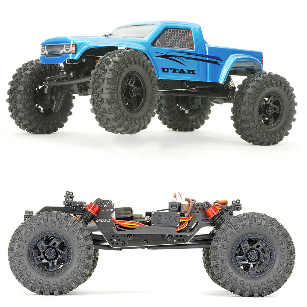 FTX UTAH Brushless Competition Low Profile RTR 1:18 RC Crawler - Blue 5487BL