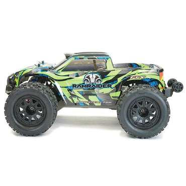 FTX Ramraider Brushless 4WD Monster Truck 1:10 RTR RC Car - Green/Blue