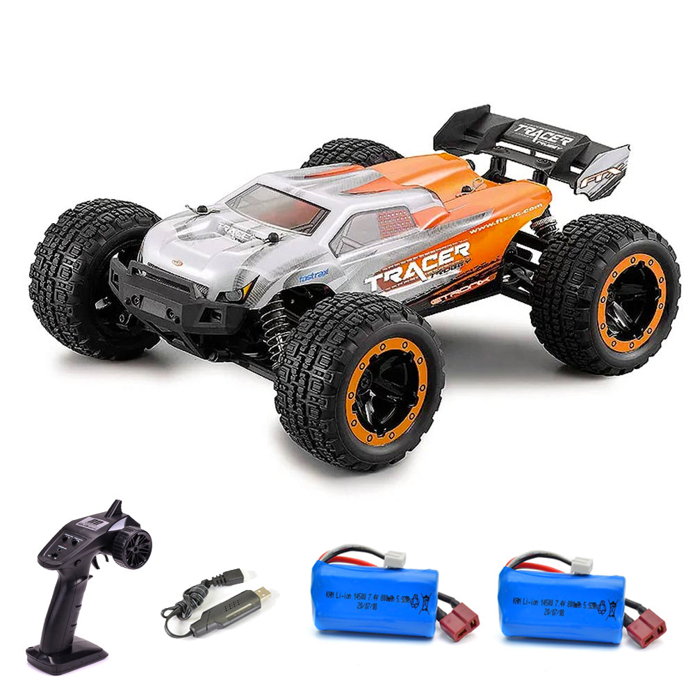 FTX Tracer RC Orange Truggy Truck RTR Radio/Remote Controlled Car Bundle w/Battery