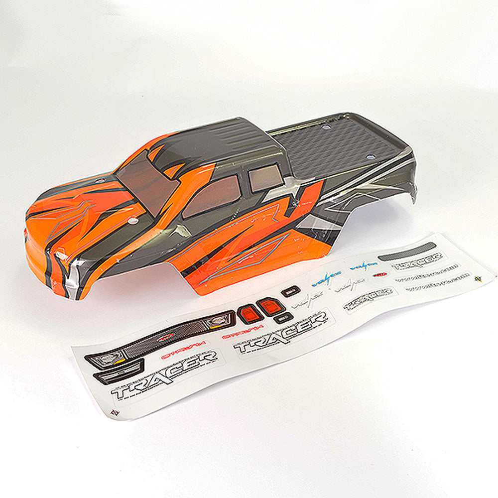 FTX Tracer Monster Truck Body Shell w/Decals - Orange FTX9739