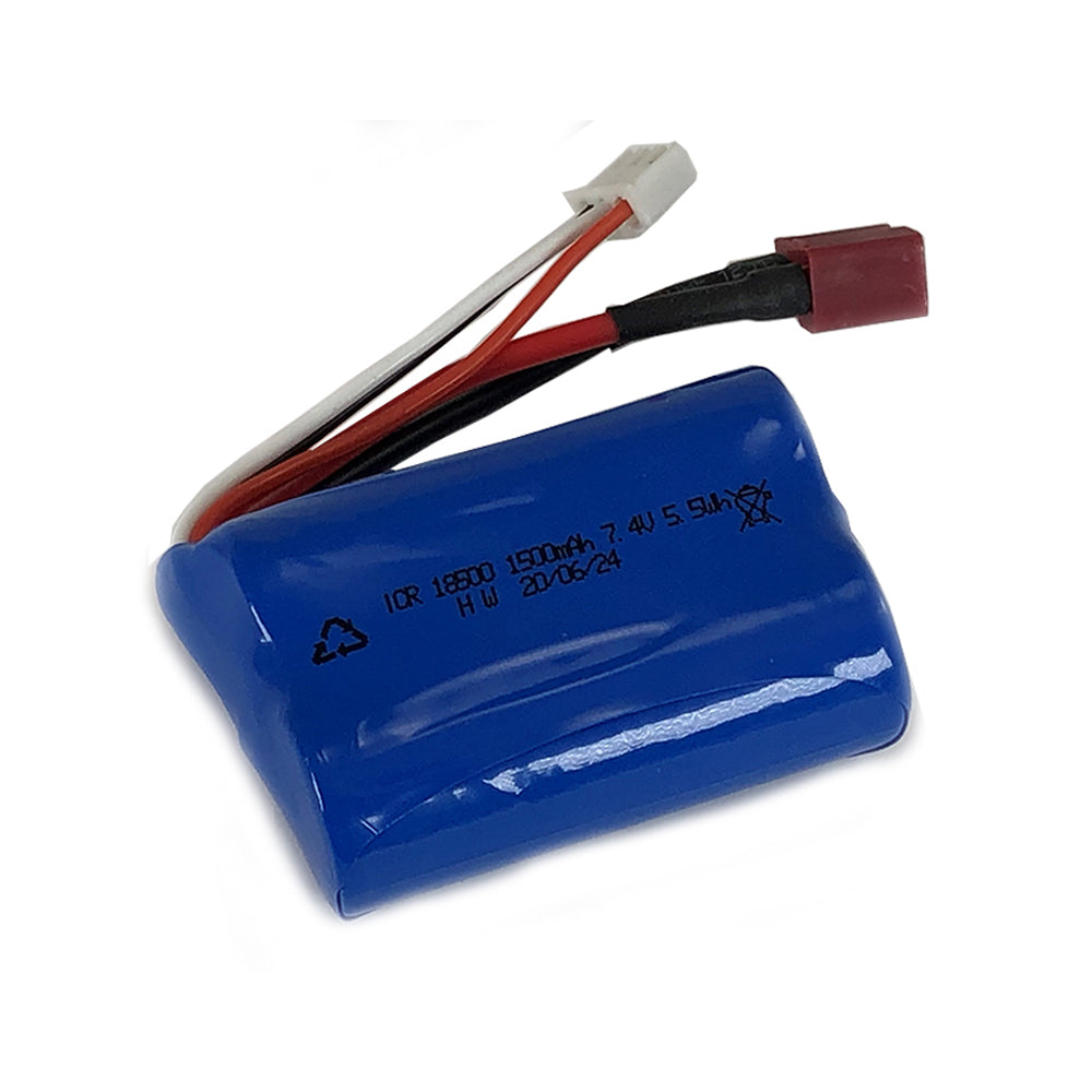 FTX Tracer Battery Pack Li-Ion 7.4V 1500mAh for Brushed Cars, Deans 9789