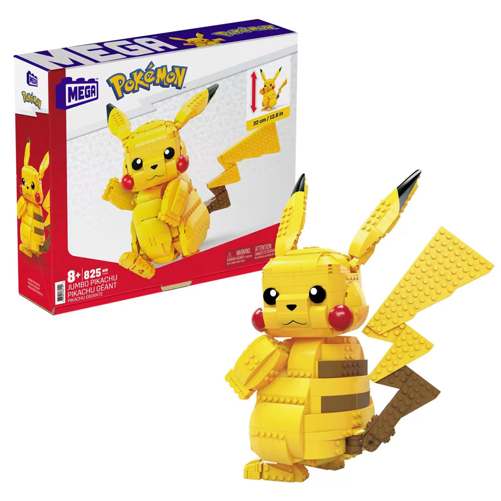 MEGA Pokémon - Jumbo Pikachu Brick Model Age 8+ 825pcs