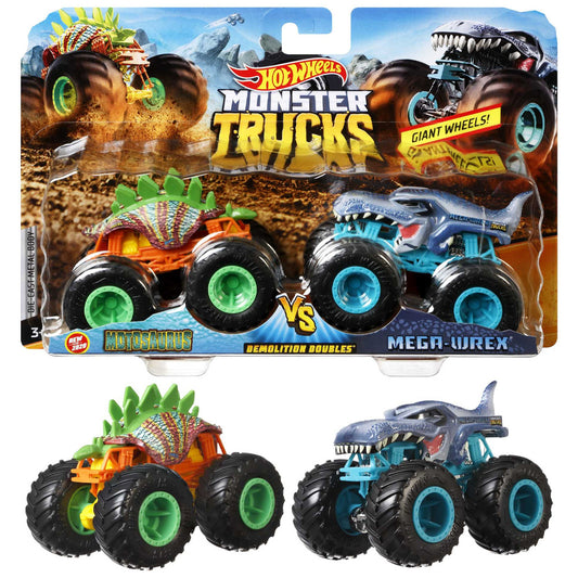 Hot Wheels Monster Trucks 2-Pack (Assortment) 1:64 Diecast Cars