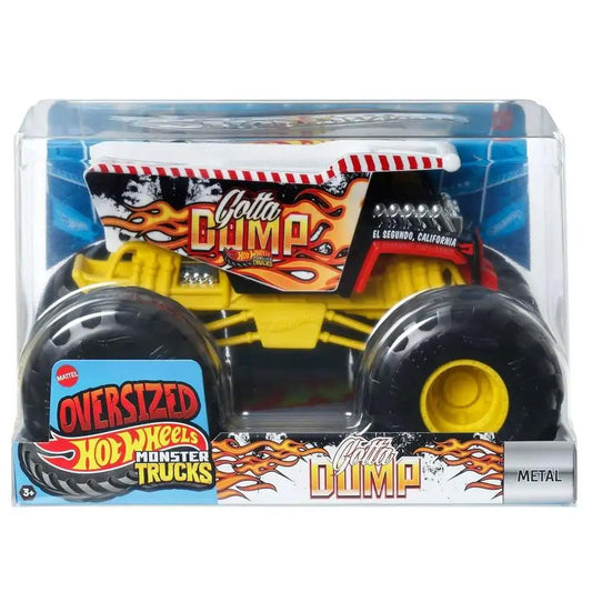 Hot Wheels Oversized Monster Truck - Gotta Dump - 1:24 Diecast Truck JCC98