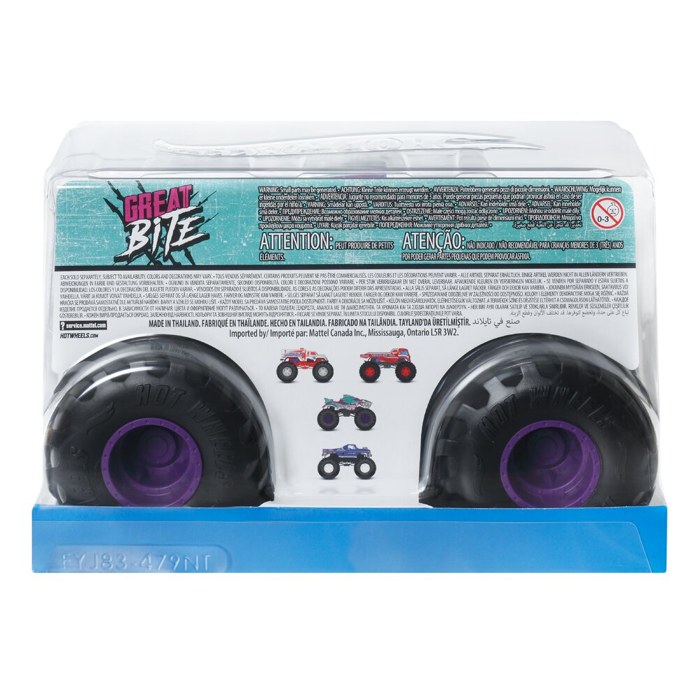 Hot Wheels Monster Trucks Oversized Great Bite 1:24 Age 3+ Mattel JJB08