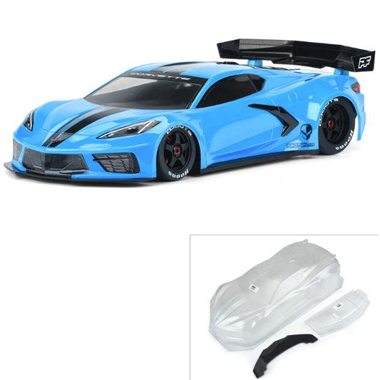 PROTOform 1/7 Chevrolet Corvette C8 Clear Body for ARRMA Felony & Infrac