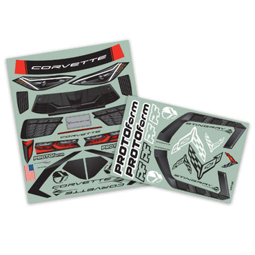 PROTOform 1/7 Chevrolet Corvette C8 Clear Body for ARRMA Felony & Infrac