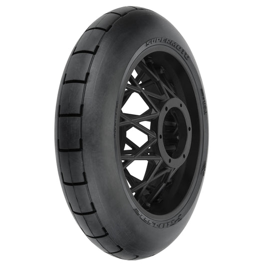Pro-Line Supermoto S3 Motorcycle Rear Wheel/Tyre MTD Black 1:4 Losi Promoto-MX