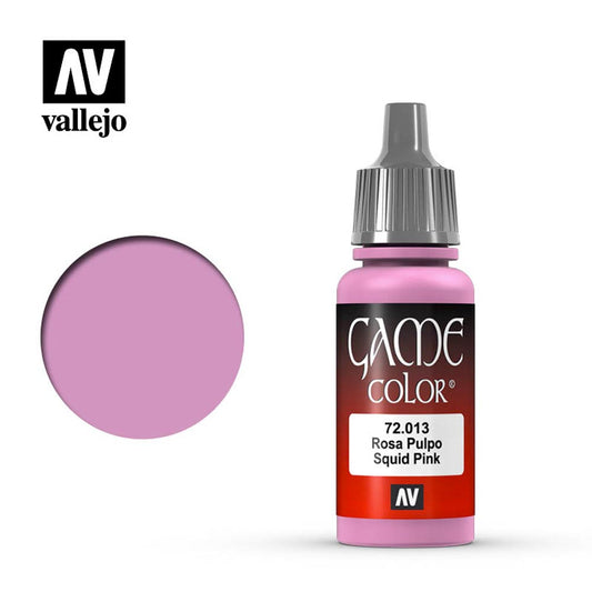 Vallejo Game Colour Squid Pink Acrylic Paint 18ml Dropper Bottle 72013