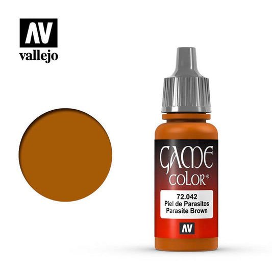 Vallejo Game Colour Parasite Brown Acrylic Paint 18ml Dropper Bottle 72042