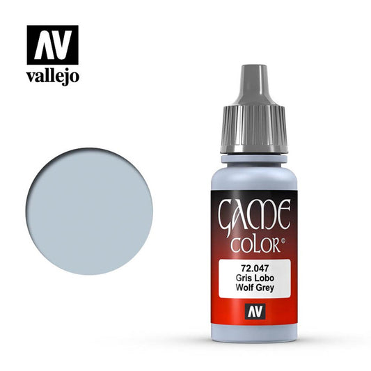 Vallejo Game Colour Wolf Grey Acrylic Paint 18ml Dropper Bottle 72047