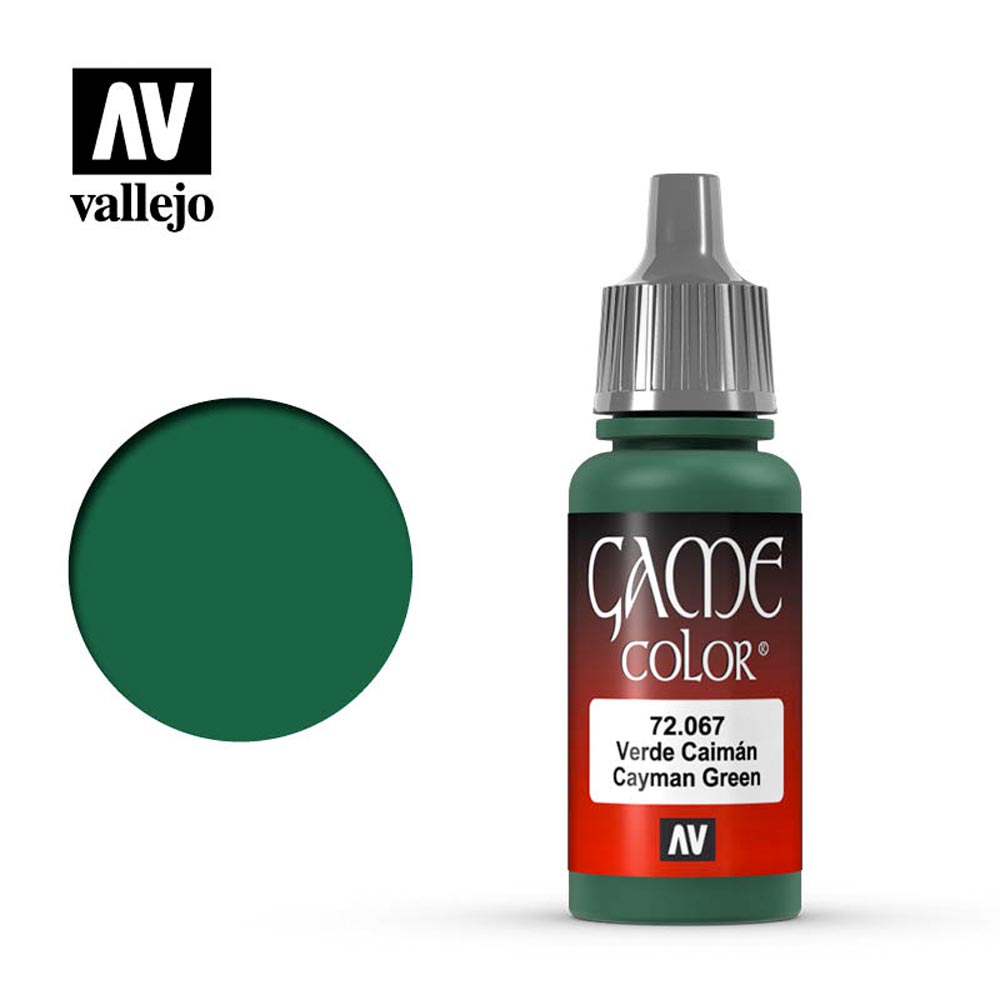 Vallejo Game Colour Cayman Green Acrylic Paint 18ml Dropper Bottle 72067