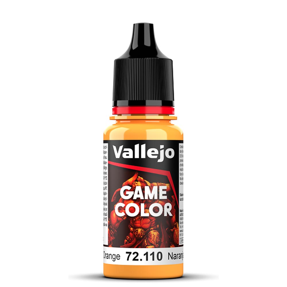 Vallejo Game Colour Sunset Orange Paint 18ml Dropper Bottle 72110