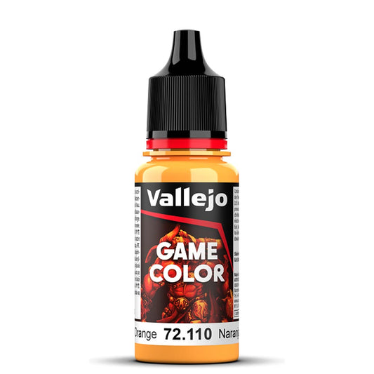 Vallejo Game Colour Sunset Orange Paint 18ml Dropper Bottle 72110