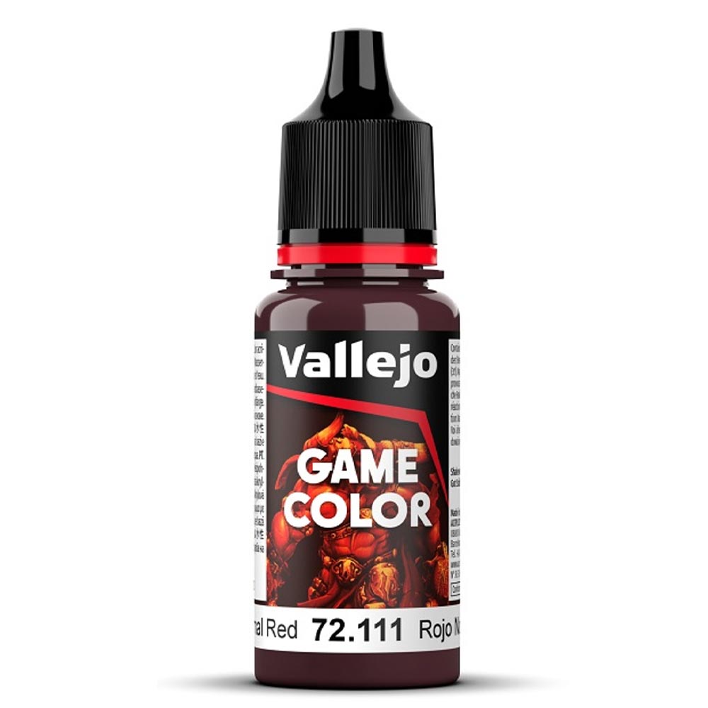 Vallejo Game Colour Nocturnal Red Paint 18ml Dropper Bottle 72111