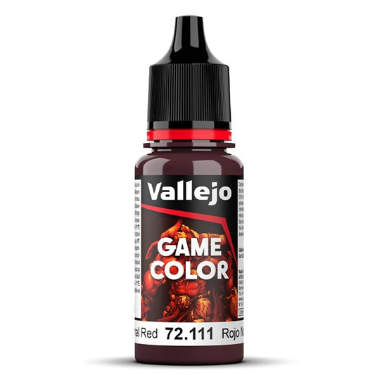Vallejo Game Colour Nocturnal Red Paint 18ml Dropper Bottle 72111