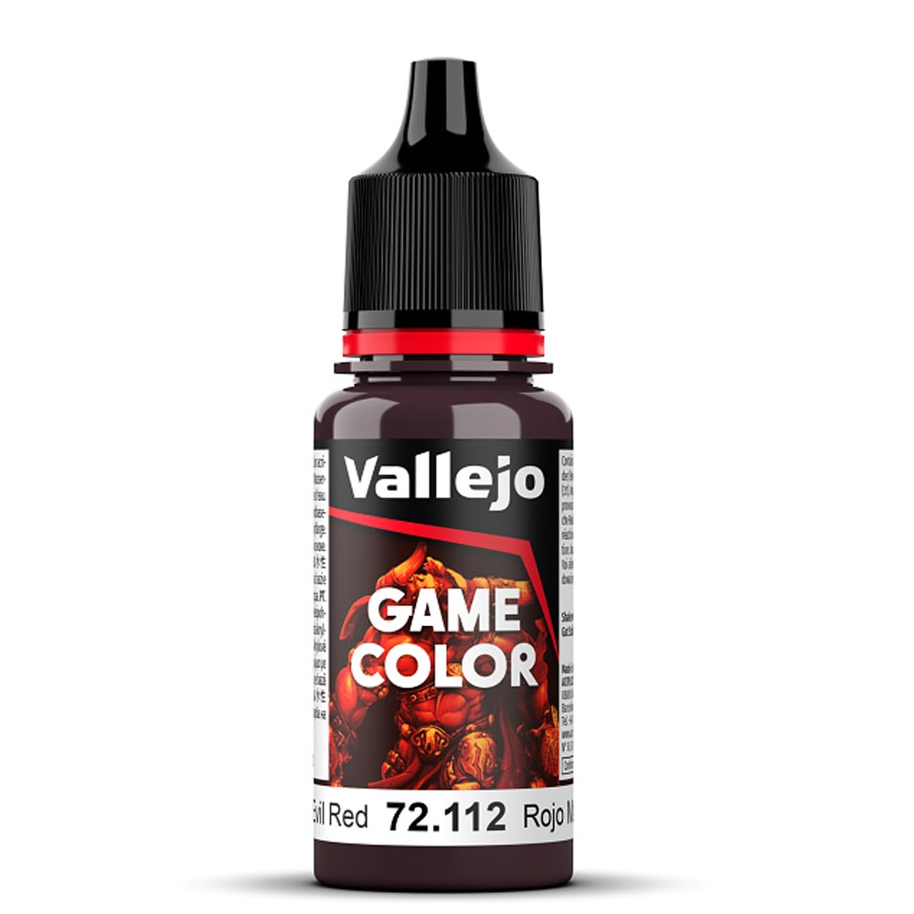 Vallejo Game Colour Evil Red Paint 18ml Dropper Bottle 72112