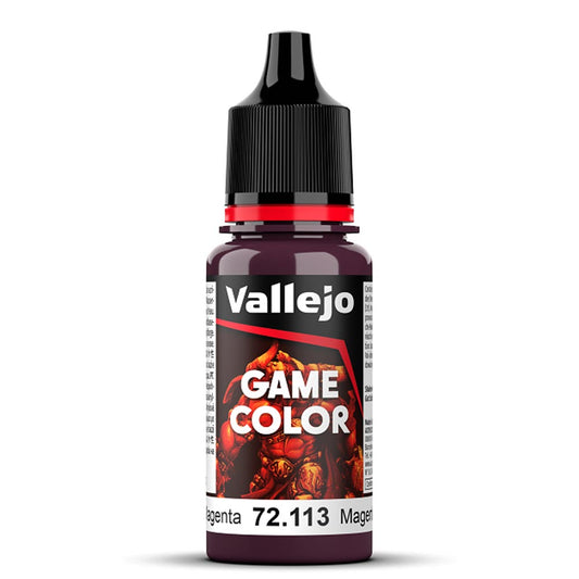 Vallejo Game Colour Deep Magenta Paint 18ml Dropper Bottle 72113