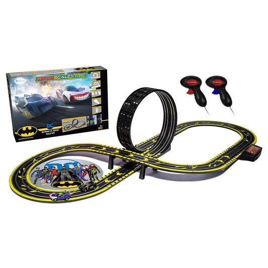 Micro Scalextric Set G1155 G1155M Batman vs Joker Battery Powered Set