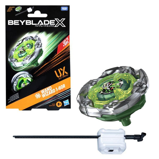 Beyblade X Wand Wizard 1-60R UX Starter Pack Top & Launcher G1538