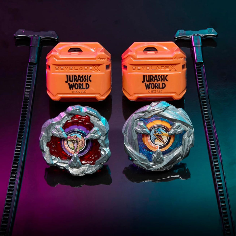 Beyblade X Jurassic World Spinosaurus vs Quetzalcoatlus Multipack