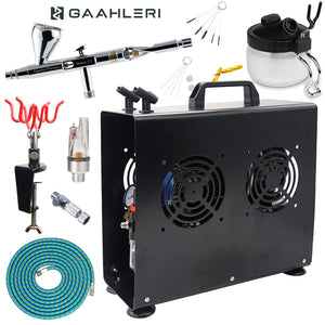 Gaahleri Mobius 0.3mm Airbrush Premium Compressor Bundle Kit