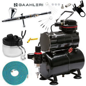 Gaahleri Mobius 0.3mm Airbrush Standard Compressor Bundle Kit