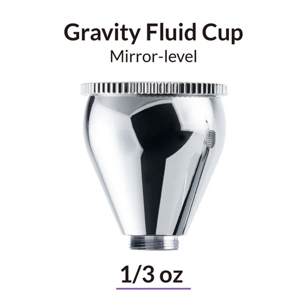 Gaahleri Premium Mobius Airbrush Mirror Level Gravity Fluid Cup 1/3oz 10ml 41000